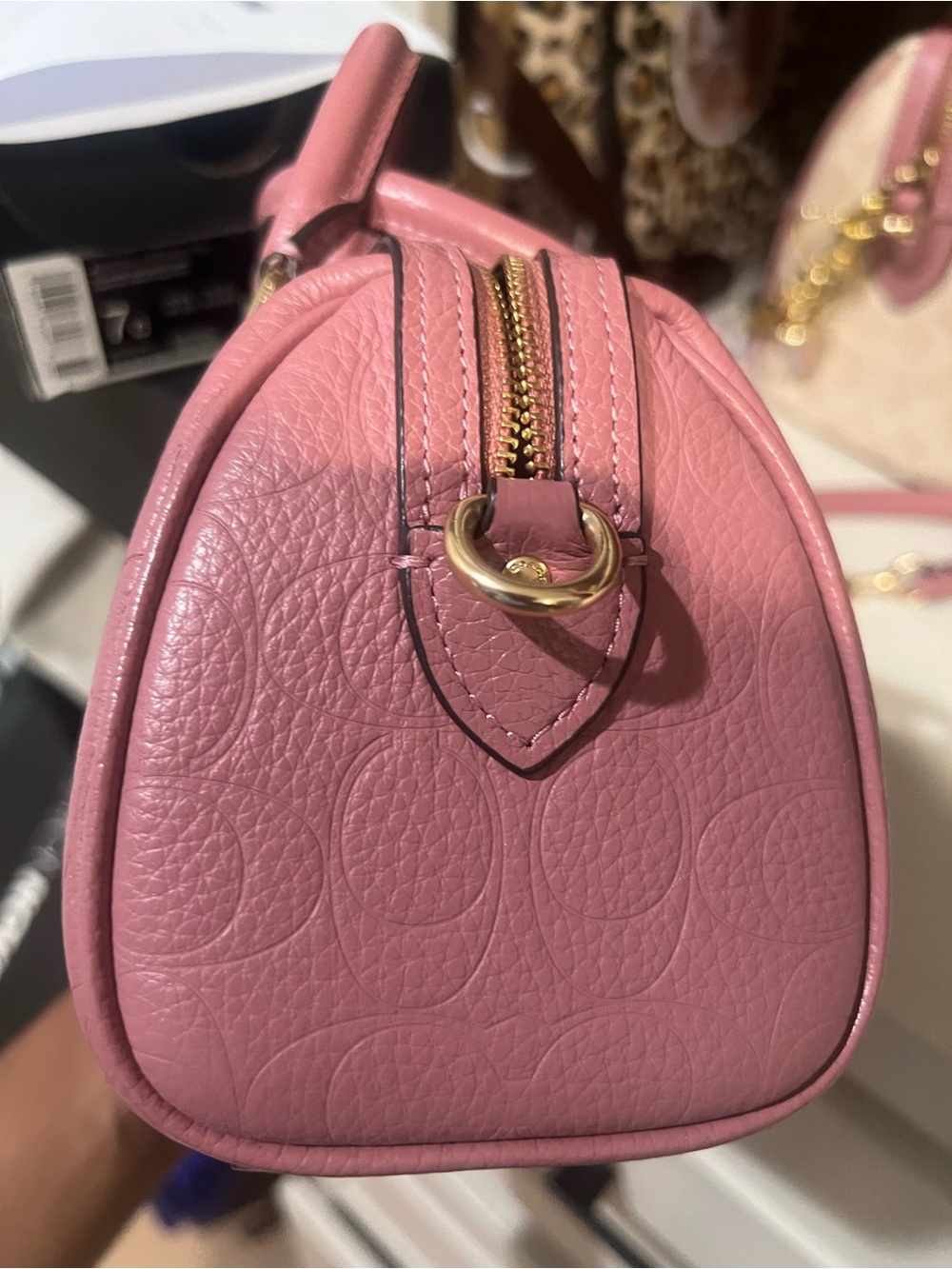 Coach Peony Pink Mini Rowan - Picture 2 of 6